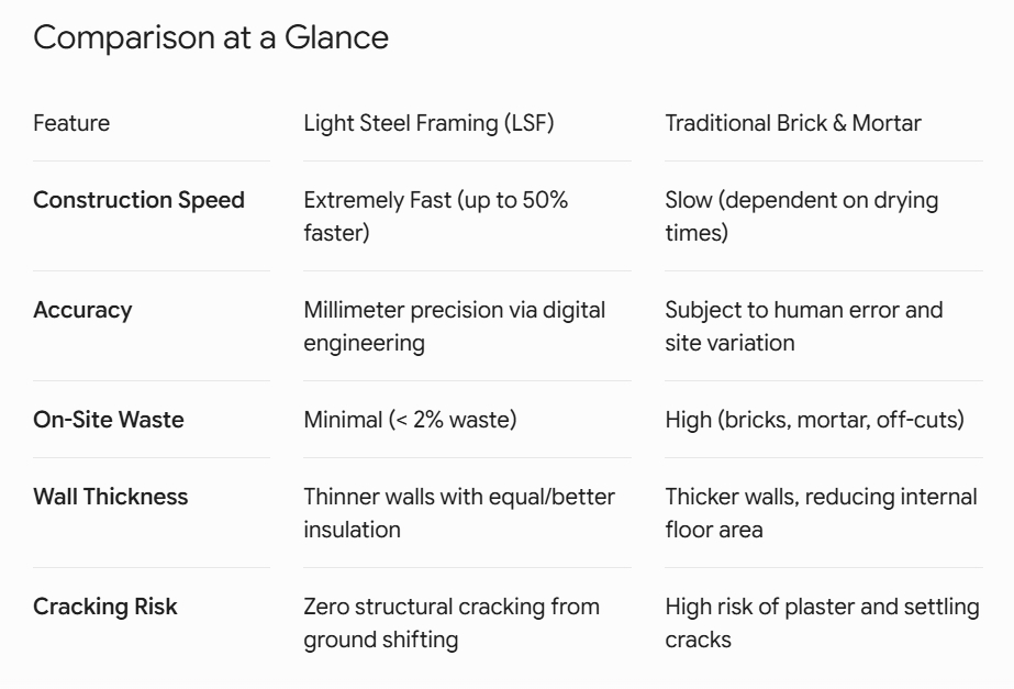 Compare LSF to Brick and Mortar